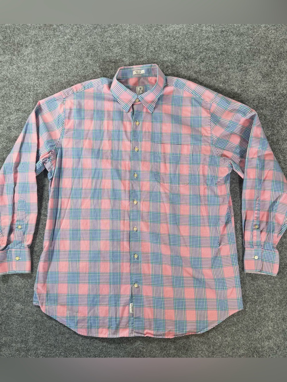 Peter Millar Long Sleeve Button Down 100% Cotton XL